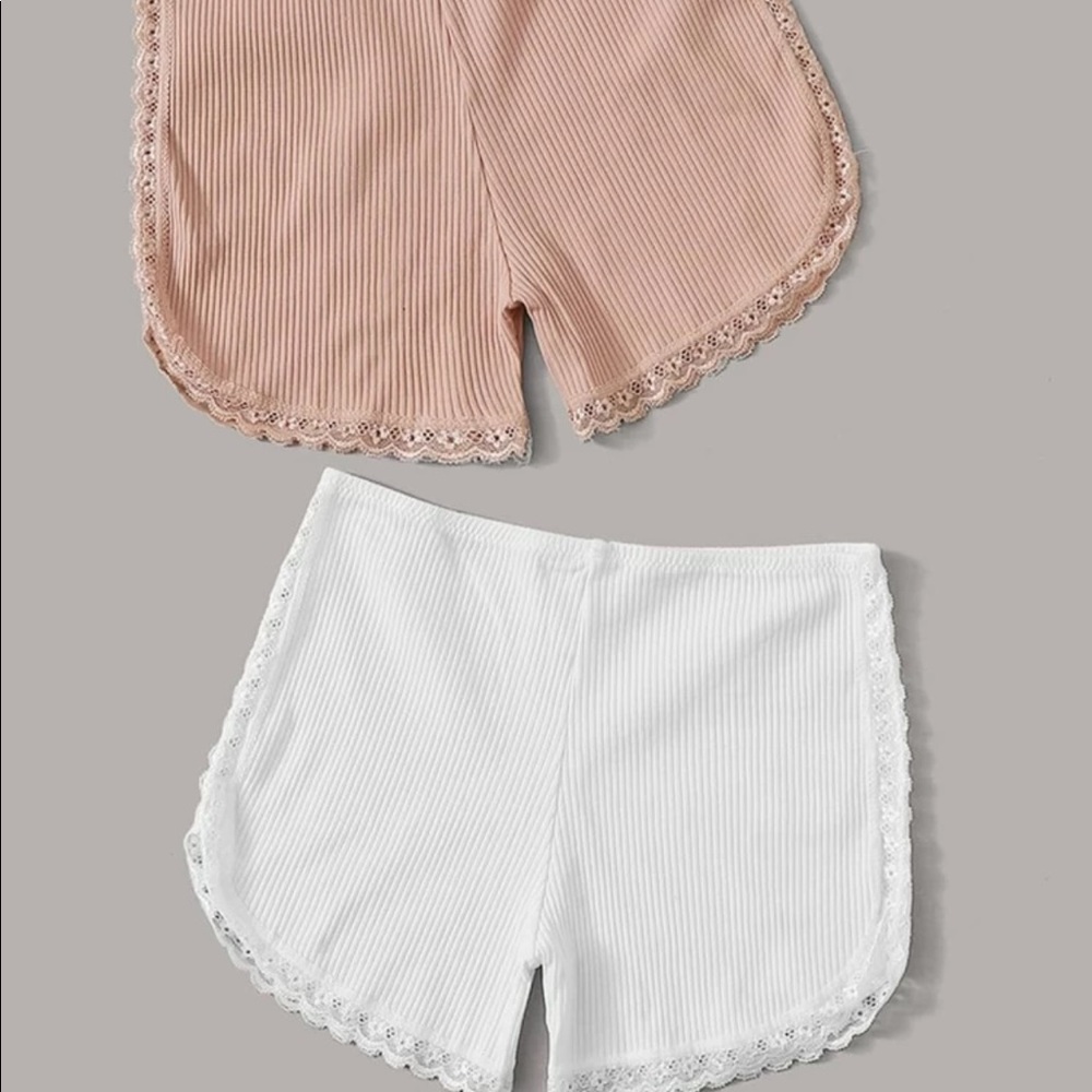 SHEIN 2-pack Lace Trim Ribbed Panty Set Size:M (NWOT)